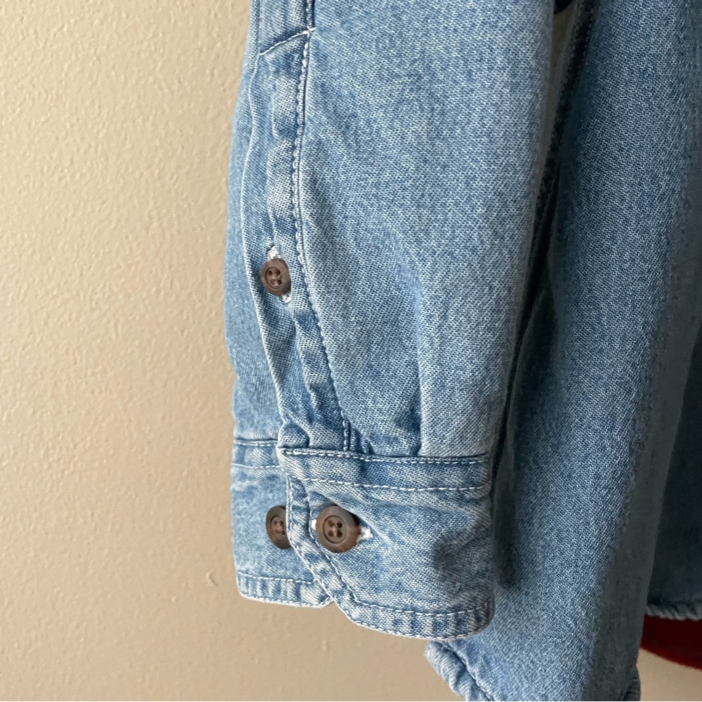 Vintage Denim Blanket Lined Jacket Shacket Men’s M - Picture 6 of 7